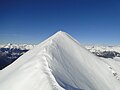 Creste nevose nei pressi della cima