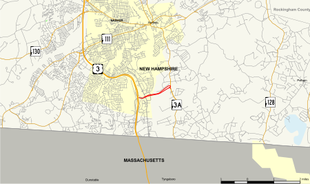 Circumferential Highway (Nashua) Map