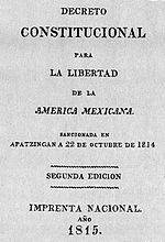 Miniatura para Constitución de Apatzingán