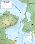 Corfu Channel topographic map-en.svg