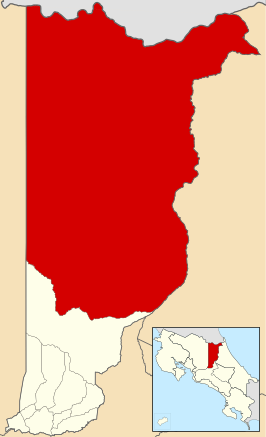 Kaart van Sarapiquí