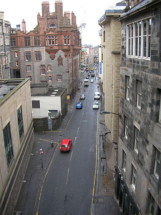 <span class="mw-page-title-main">Cowgate</span> Street in Edinburgh, Scotland, UK