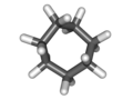 Cicloheptano, un composto químico non aromático.