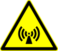 Warnung vor nicht ionisierender elektromagnet­ischer Strahlung
