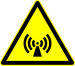 D-W012 Warnung vor nicht ionisierender elektromagnetischer Strahlung ty.svg