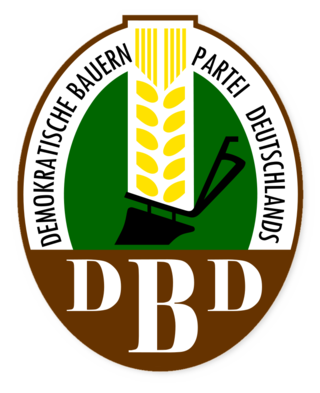 <span class="mw-page-title-main">Democratic Farmers' Party of Germany</span> East German political party