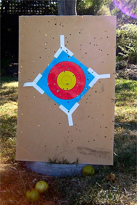 A home-made Archery target