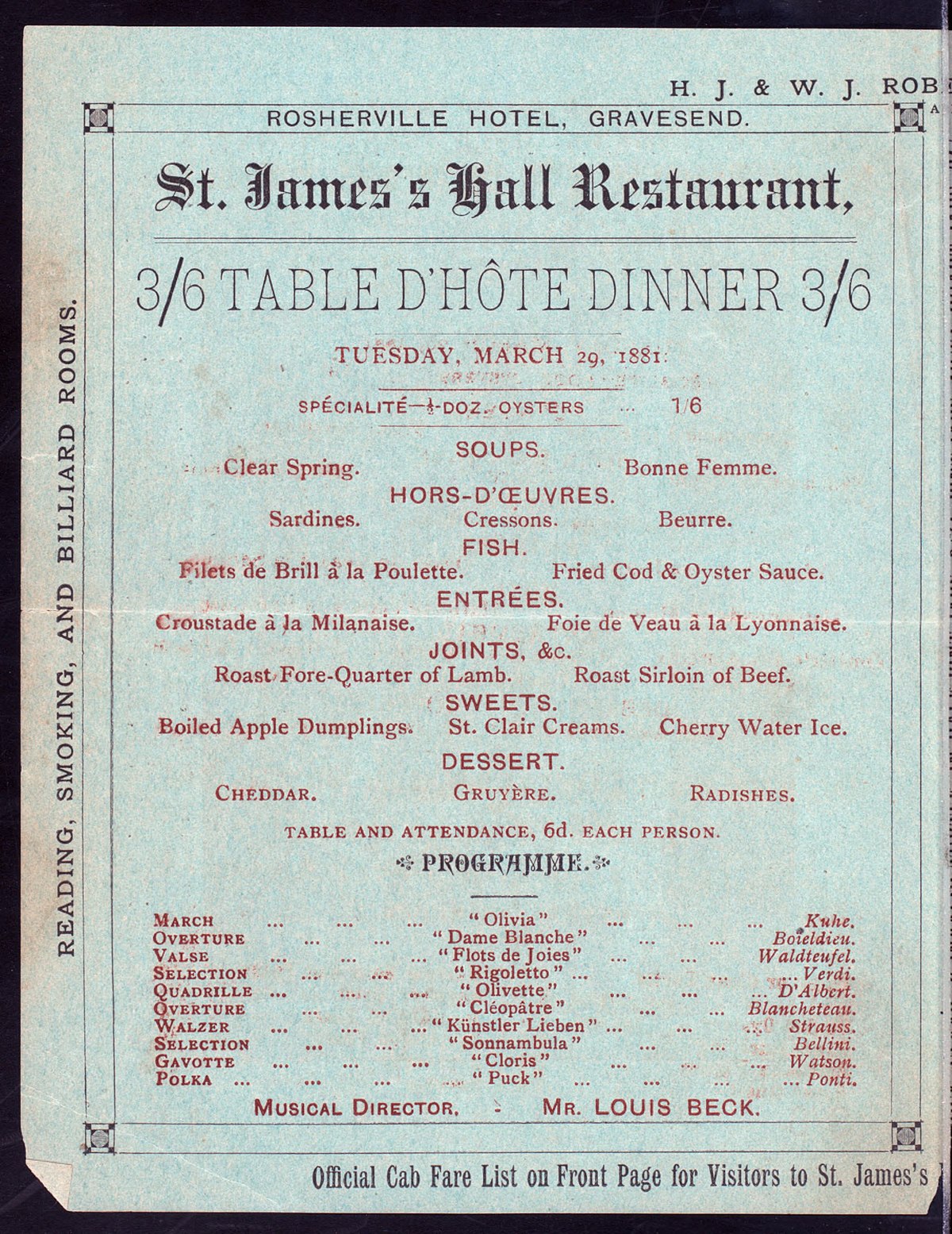File Dinner Menu Held By The Bridge House Hotel At London England Hot Nypl Hades Jpg Wikimedia Commons
