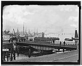 De oude draaibrug vastgelegd door Jacob Olie in 1892