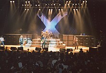 Def Leppard performing in Wolverhampton in February 2003.