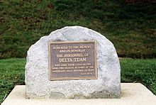 Commemoration for Delta Team casualties at Gunter Annex, Maxwell Air Force Base, Alabama DeltaTeam1980Iran.jpg