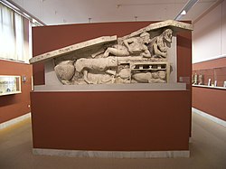 Барельеф Диониса в музее Корфу.