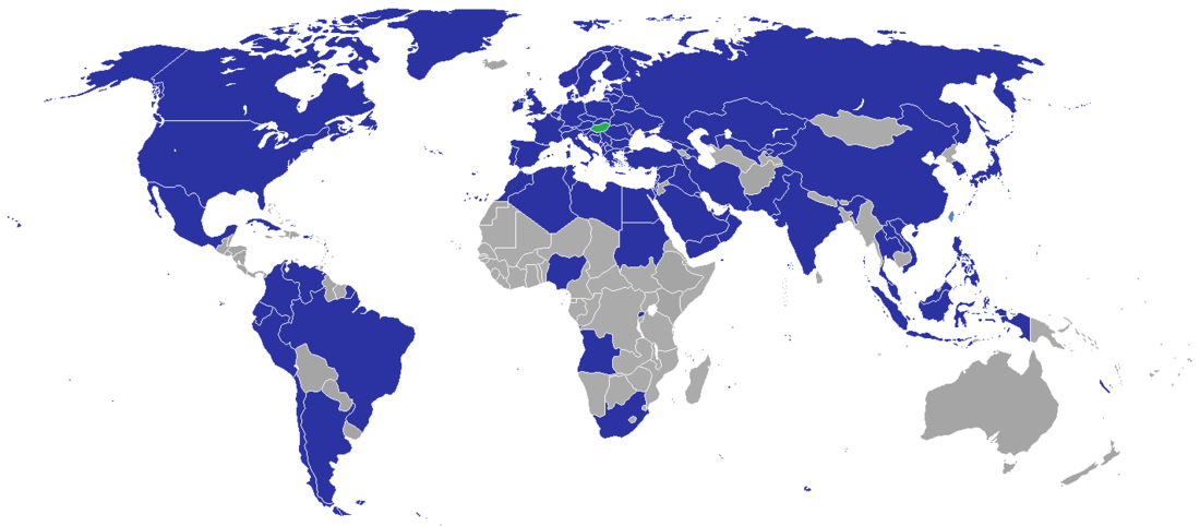 Liste der diplomatischen Vertretungen in Ungarn