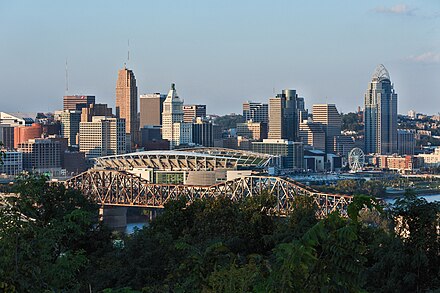 Downtown Cincinnati.