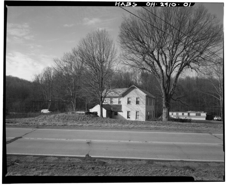 File:Edmund Bean Farmstead, West side of U.S. Route 50 at County Road 24 (Athens County), Guysville, Athens County, OH HABS OHIO,5-GUYS.V,1-1.tif