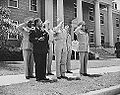 Liberian presidentti Edwin Barclay Fort Belvoirissa, Virginiassa vuonna 1943.