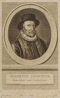 Elbertus Leoninus jurist and politician from Netherlands