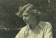 Elizabeth Smart at her family's summer cottage near Kingsmere, c. 1930