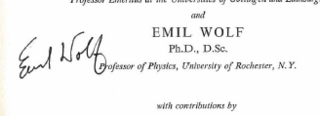 <span class="mw-page-title-main">Emil Wolf</span> Czech-born American physicist (1922–2018)