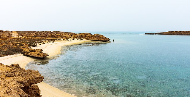 Red Sea coast seen from Farasan Islands