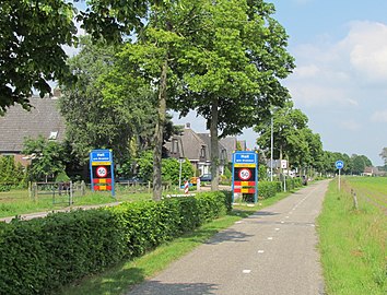 hedge – a hedge or dense scrub - in contrast to a green stripe it's rather difficult to traverse.