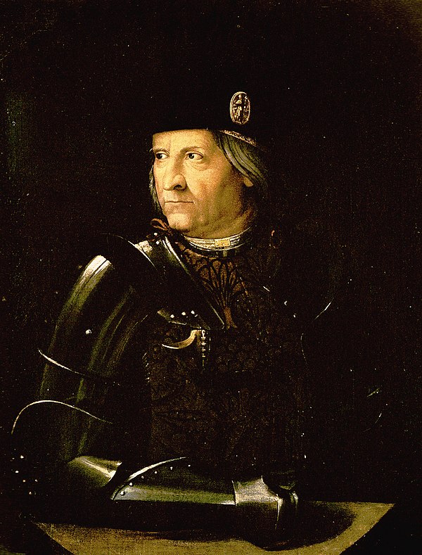 Ercole I d'Este, an important patron of the arts, was Josquin's employer during 1503–1504.