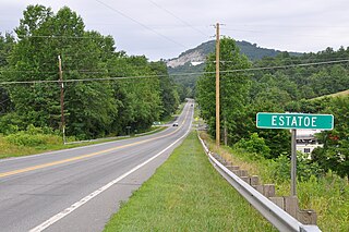 <span class="mw-page-title-main">Estatoe, North Carolina</span> Unincorporated community in North Carolina, United States