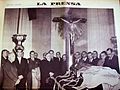 Perón durante el sepelio de Evita (Diario La Prensa)
