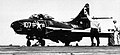 F9F-6 Cougar onboard Lake Champlain off Korea in 1954