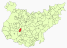 Расположение муниципалитета Ферия на карте провинции