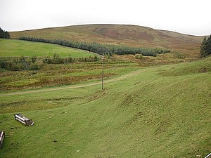East flank of the Byrehope Mount