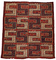 "Dragon" flatweave rug, Caucasus, 1875-1925. Made by resettled nomadic peoples after the Russian conquest. Flatweave rug, Caucasus, 1875-1925.jpg