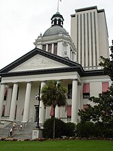 Gebäude des Florida Capitols (Altes Capitol im Vordergrund)