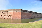 Fort Pulaski National Monument, chatham county, Georgia, U.S. This is an image of a place or building that is listed on the National Register of Historic Places in the United States of America. Its reference number is 66000064.