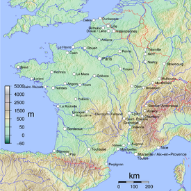 geografická mapa francie Geografie Francie – Wikipedie