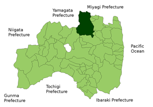 Fukušima na mapě