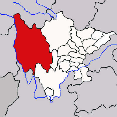 Location of Garzê Tibetan Autonomous Prefecture in the Tibet Autonomous Region