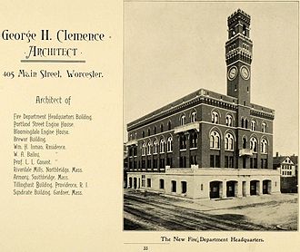 Print ad for Clemence, 1898 George H. Clemence advertisement.jpg