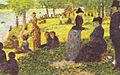 Die Insel La Grande Jatte mit Ausflüglern, 1884