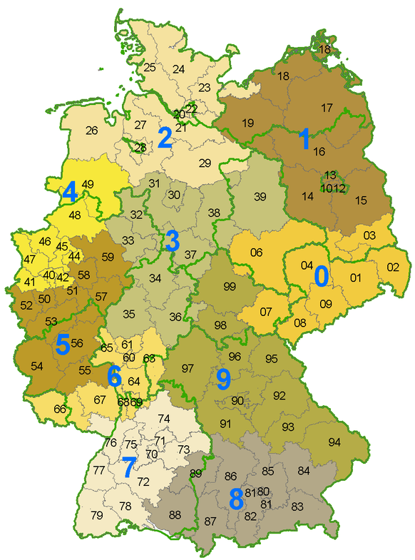 Postcodes in Duitsland - Wikipedia