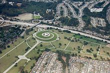 Golden Gate National Cemetery (2014), bordering I-280 to the west. Golden Gate National Cemetery from the air July 2014.jpg