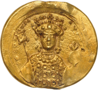 Golden seal of Theodora dating from 1056