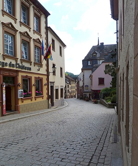 Vianden's Grand-Rue, the main street.