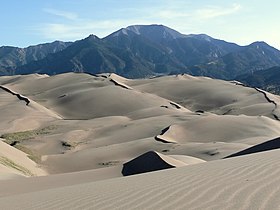 Dunes and mountains