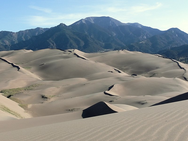 Great Sand Dunes National Park and Preserve along Los Caminos Antiguos Scenic and Historic Byway