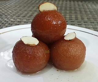 Gulab jamun confections