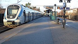 Een X60 op weg naar Uppsala.