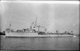 HMS <i>Vortigern</i> (D37) Destroyer of the Royal Navy