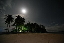 Hagonoy Island during night time