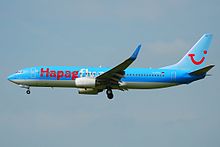 Boeing 737-800 der Hapagfly im Jahr 2007